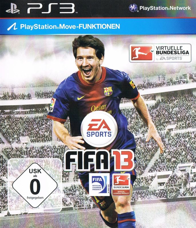 FIFA 13 box art for Playstation 3